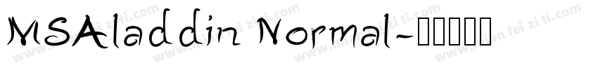 MSAladdin Normal字体转换